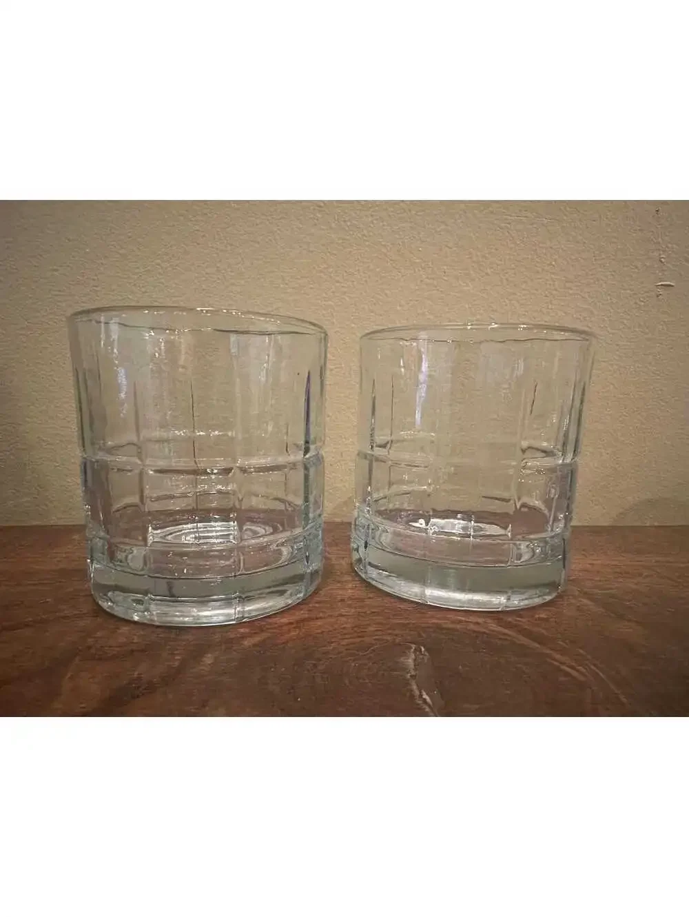 Anchor Hocking Tartan 10.5 oz. Rocks / Old Fashioned Lowball Glass Set of 6